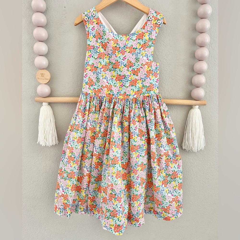 Mini Boden Harper Cross Back Floral Dress - Picture 2 of 7